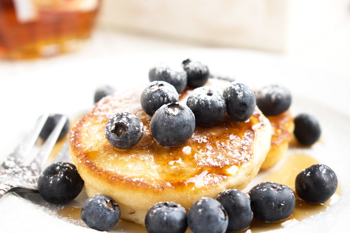 Buttermilch Pancakes Mit Blaubeeren Rezept