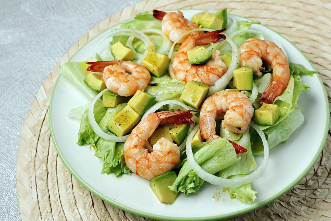 Shrimps Avocado Salat Rezept