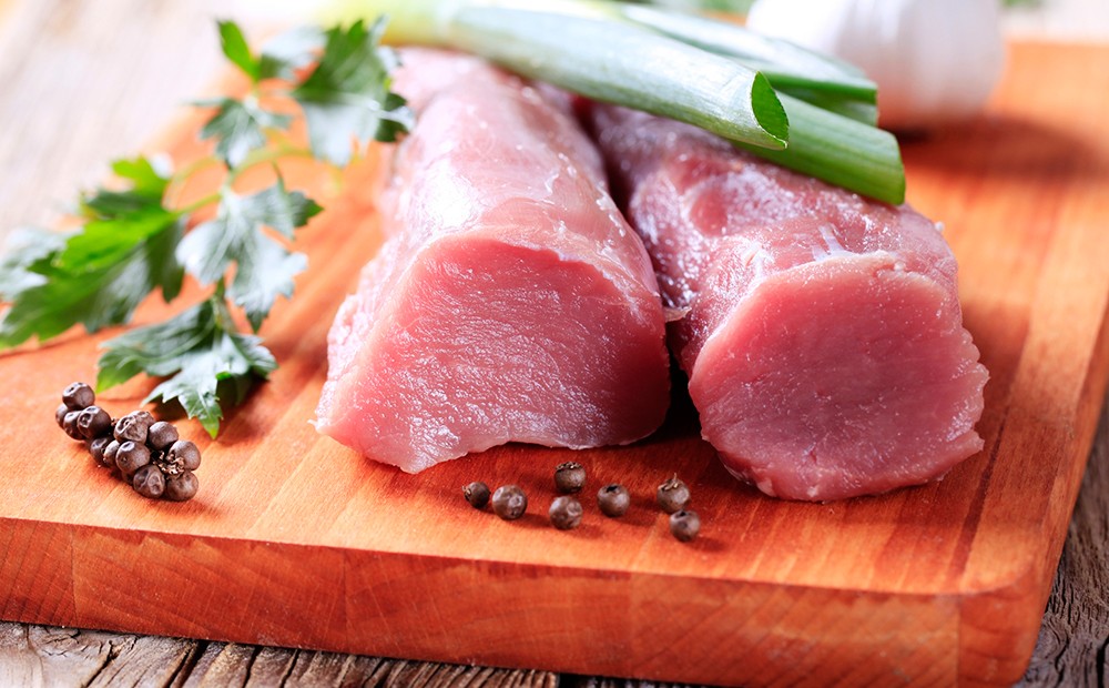 Fleischstücke vom Schwein