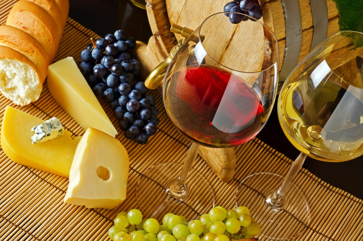 Wein und Speisen