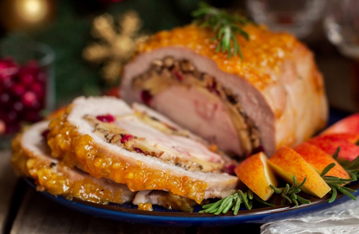 Gefüllte Schweinelende