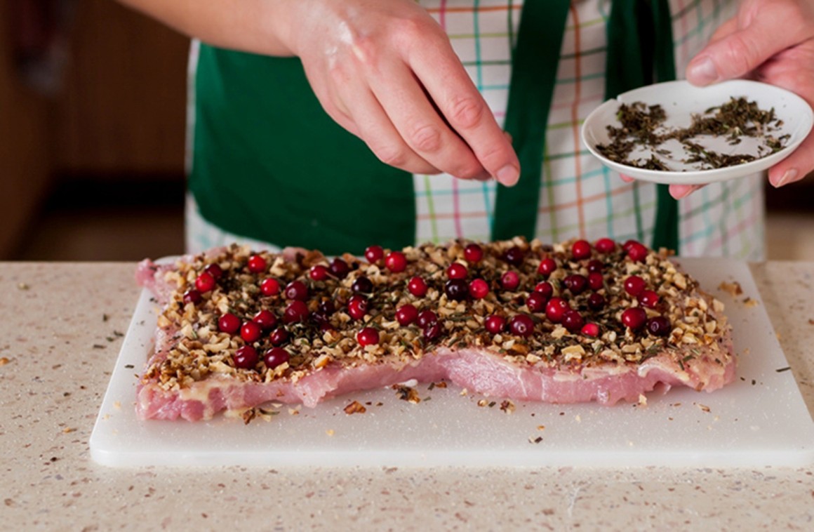 Gefüllte Schweinelende