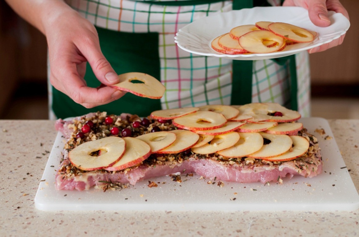 Gefüllte Schweinelende