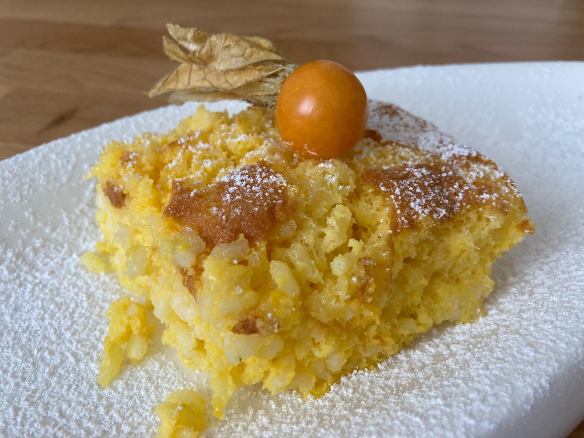 Süßer Reisauflauf