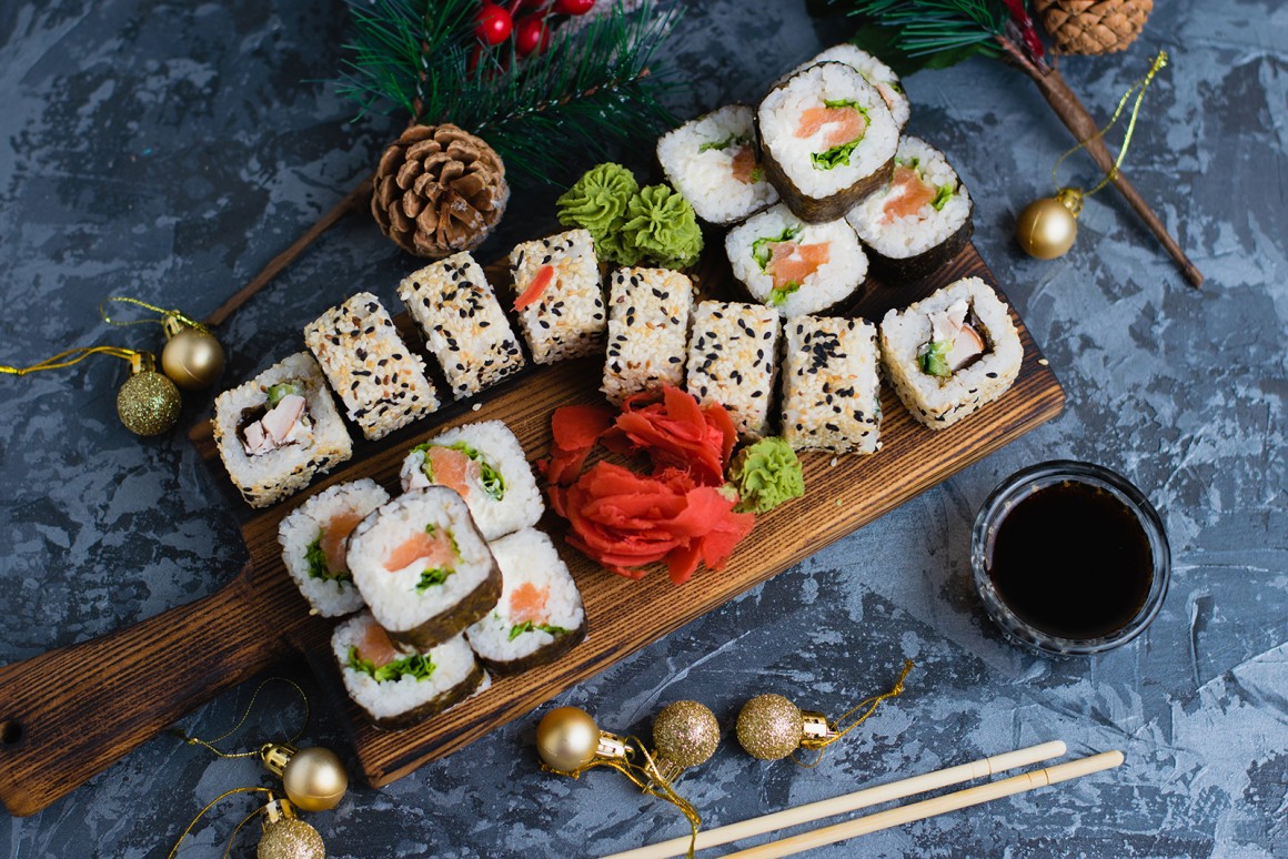 Das etwas andere Weihnachtsessen Sushi