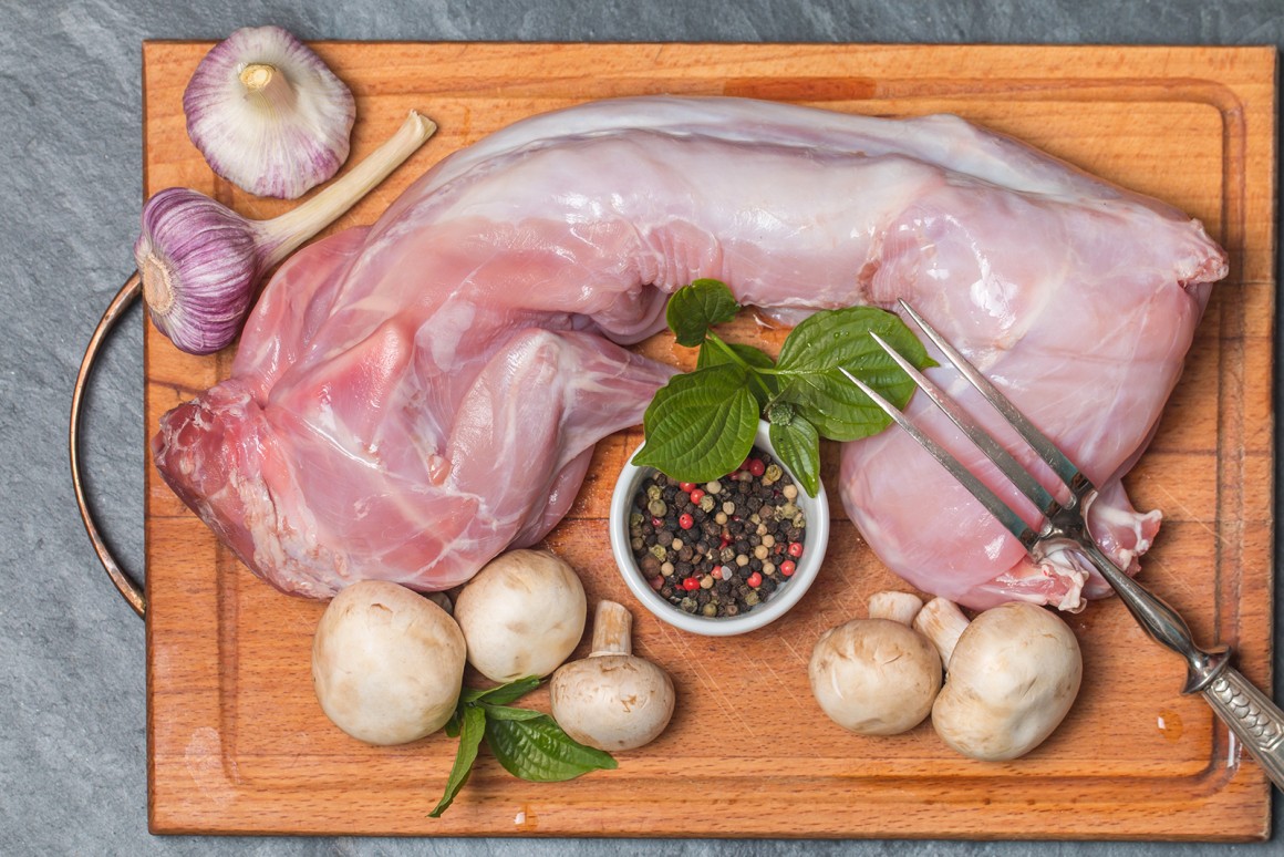 Kaninchen- und Hasenfleisch