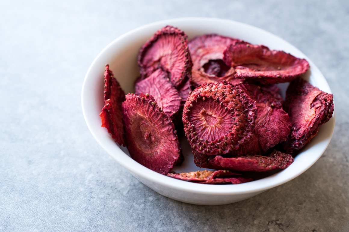 Erdbeerchips