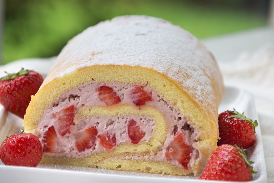 Erdbeerroulade