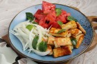 Halloumi-Wassermelonen-Platte