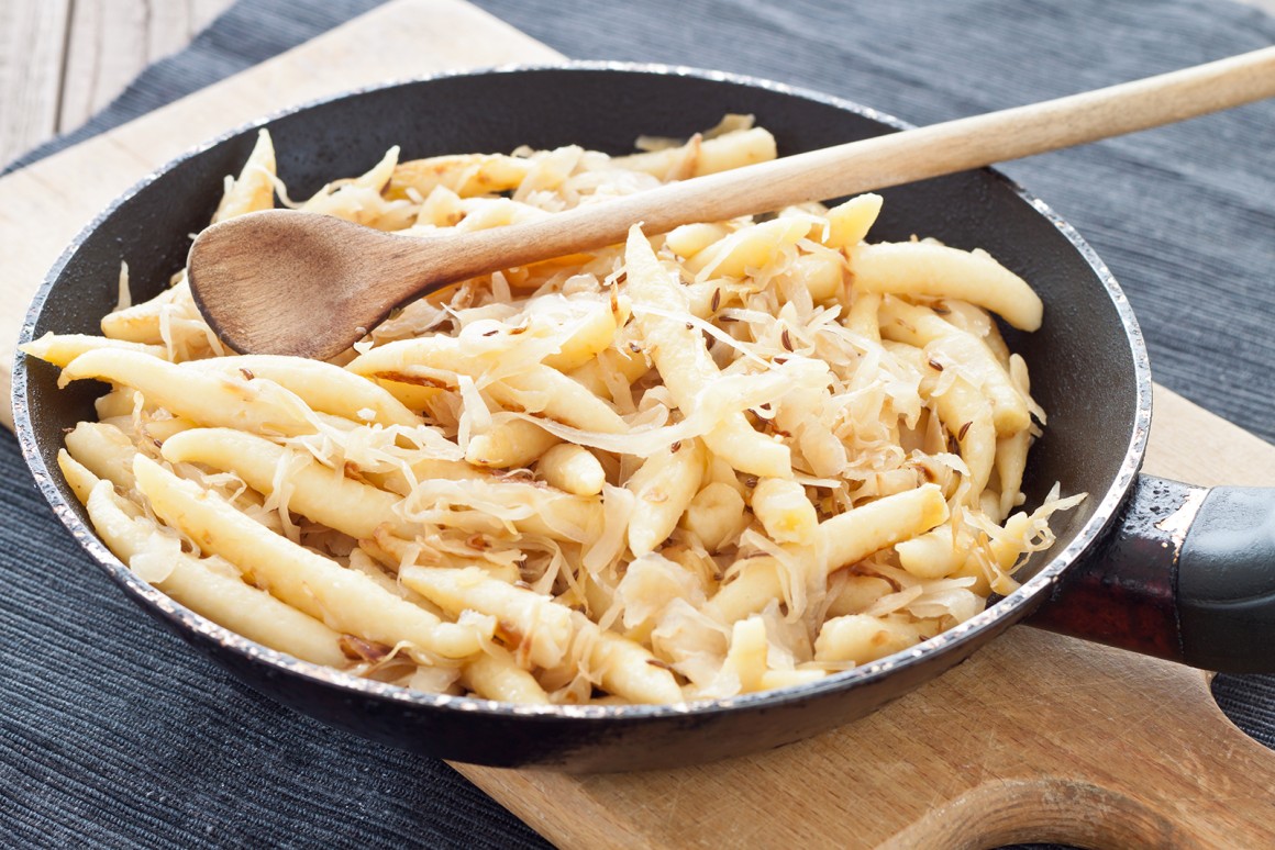 Schupfnudeln mit Sauerkraut