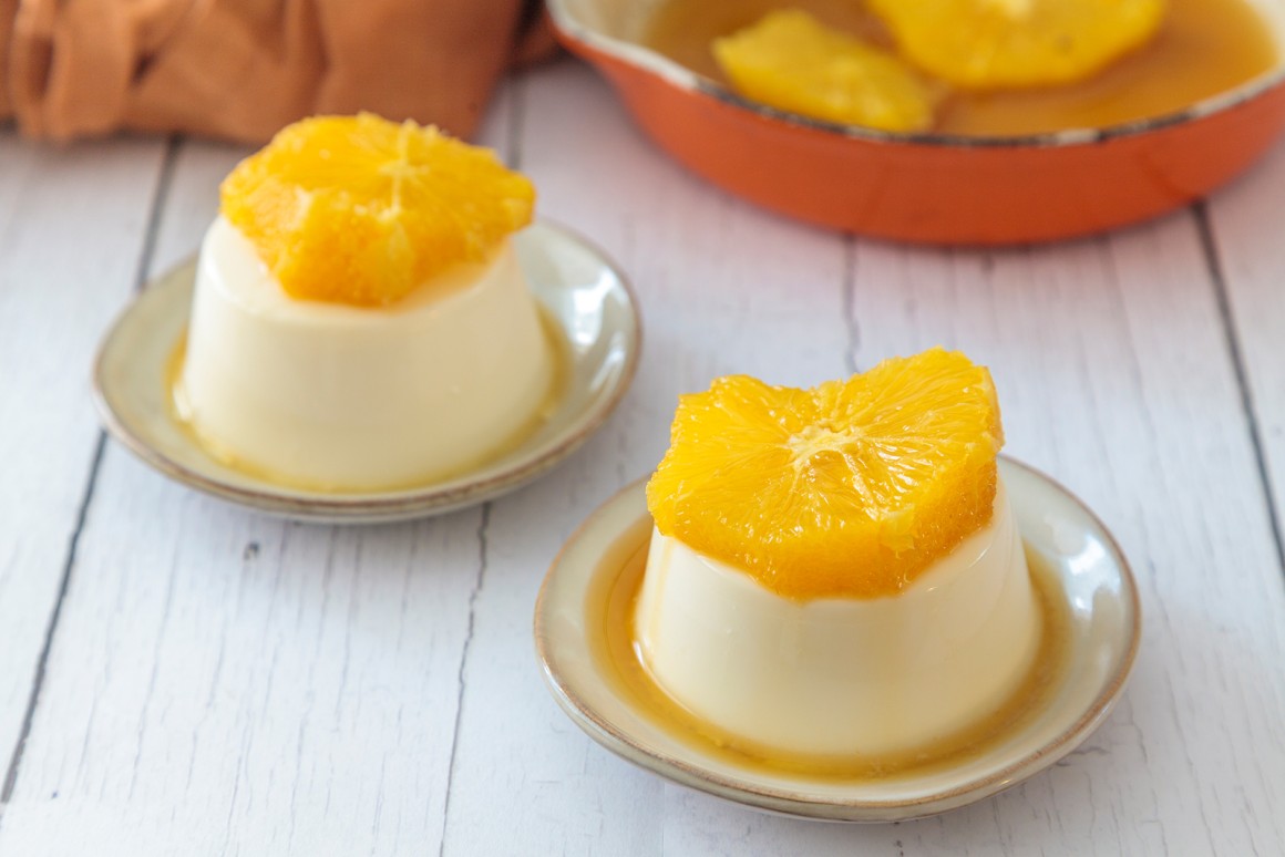 Orangen-Panna Cotta