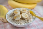 Erdnussbutter-Bananen-Overnight Oats