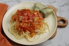 Spaghett mit Artischocken und Tomaten