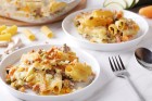 Nudelauflauf mit Hackfleisch und Gemüse