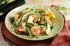 Zucchini Zoodles mit Garnelen