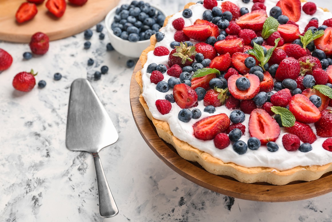 Sommerliche Beerentarte