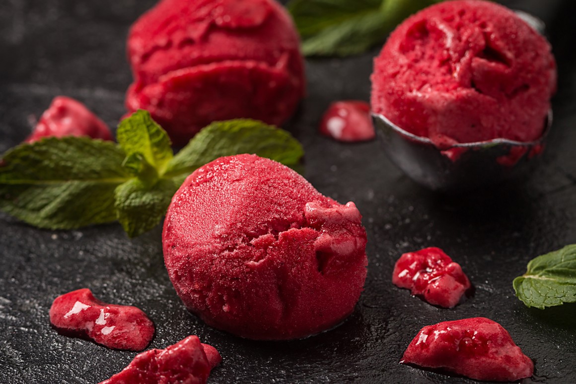 Beerensorbet