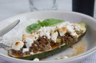 Gefüllte Zucchini