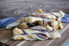 Nutella-Sticks mit Blätterteig