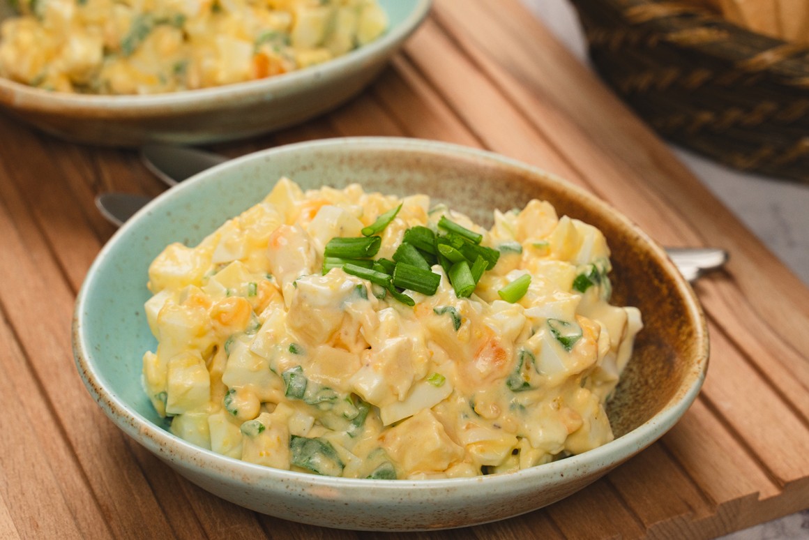 Eiersalat mit Käse