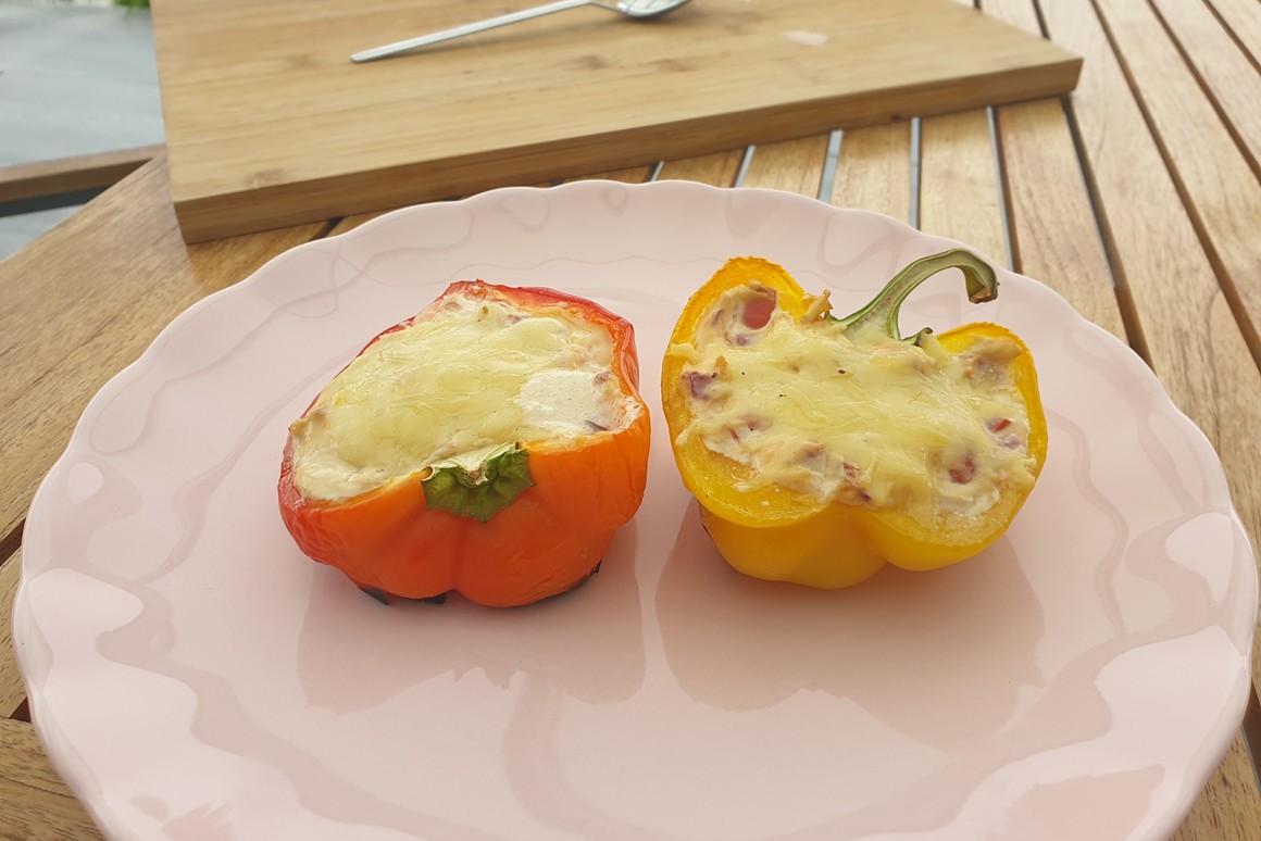 Gegrillte-Gefüllte Paprika