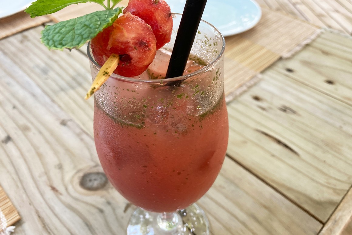 Wassermelonen-Minze-Mocktail
