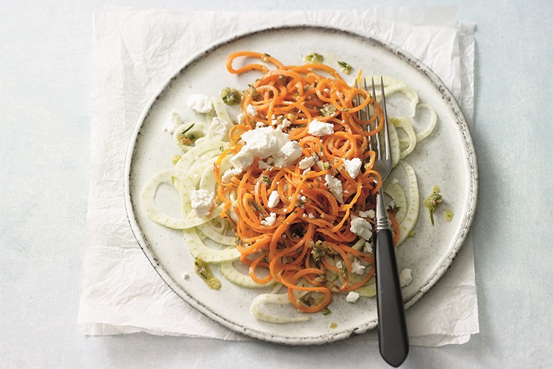 Möhrenspirelli auf Fenchel