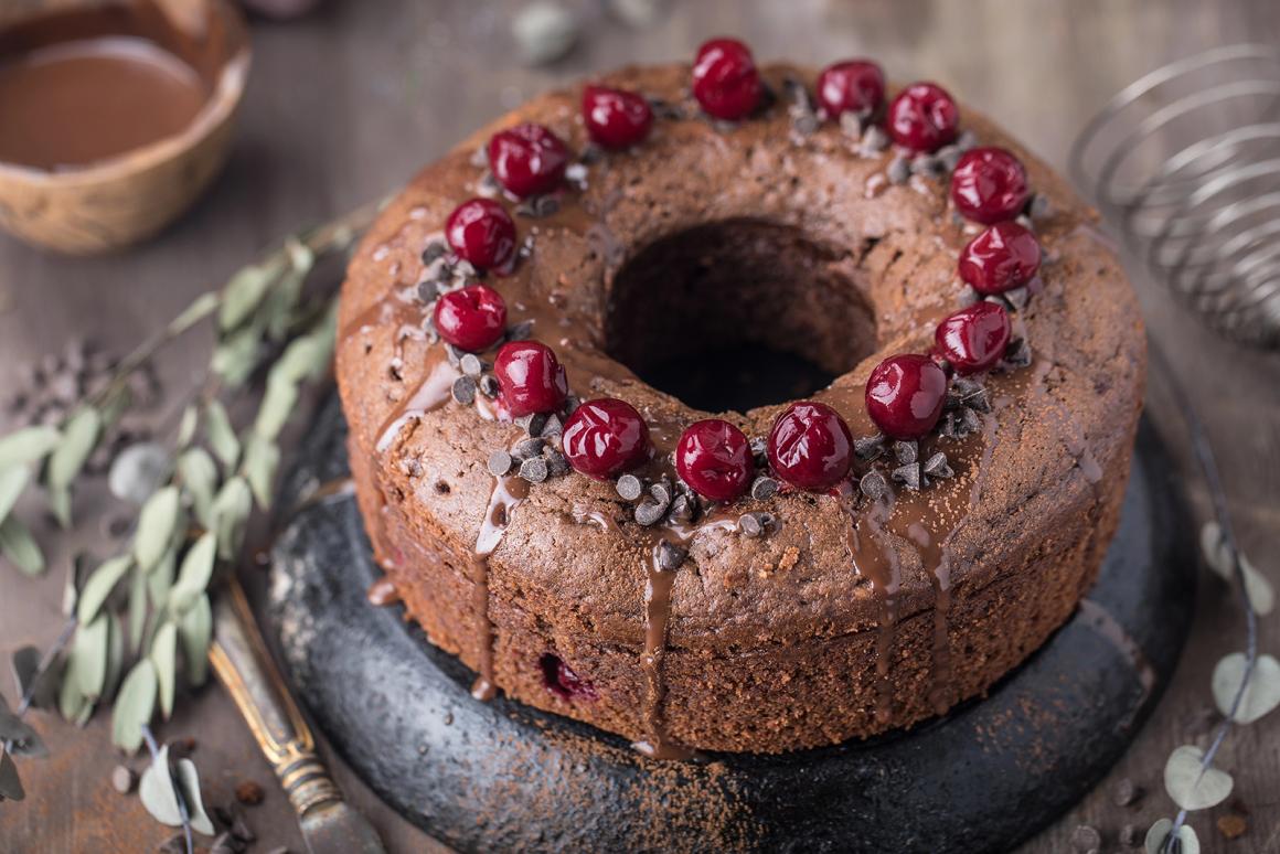 Einfacher Schoko-Kirschkuchen