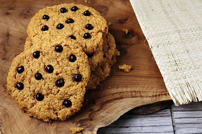 Kokoscookies mit Schokolade