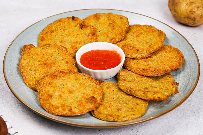 Fettarme Kartoffelpuffer aus dem Backofen