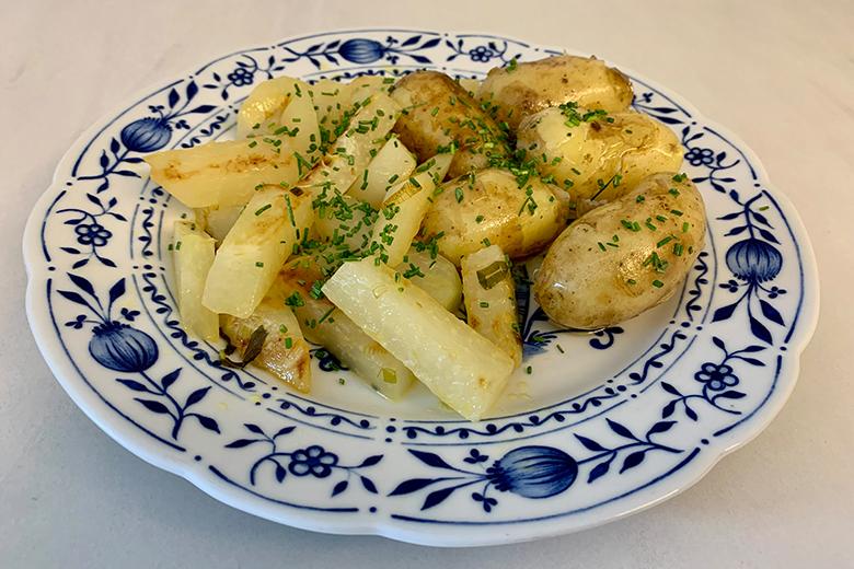 Kohlrabi gebraten