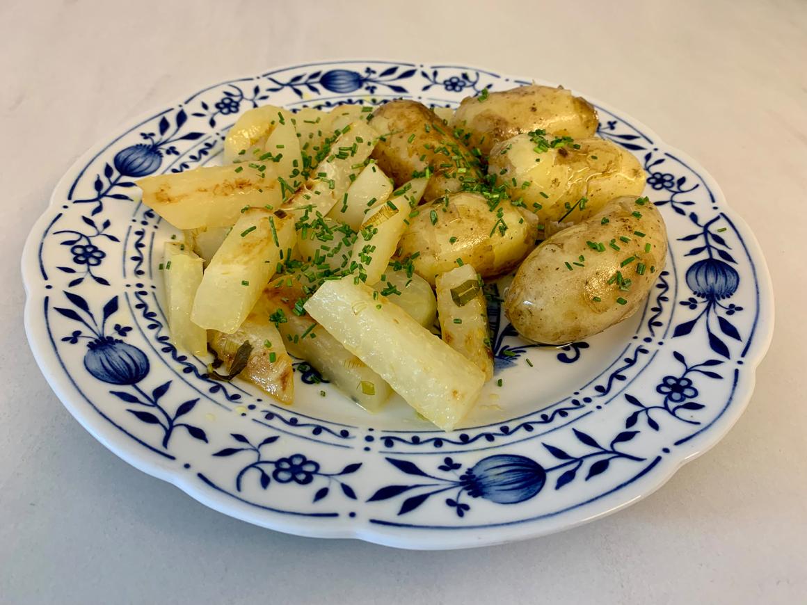 Kohlrabi gebraten