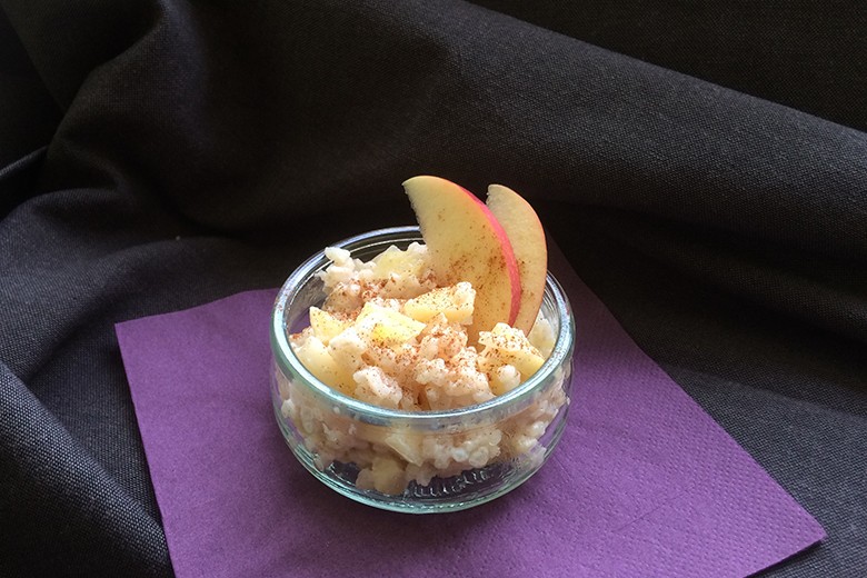 Milchreis mit Apfel