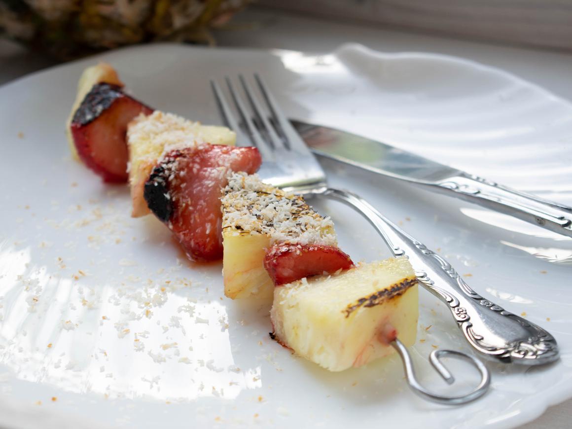 Grillspieße mit Ananas