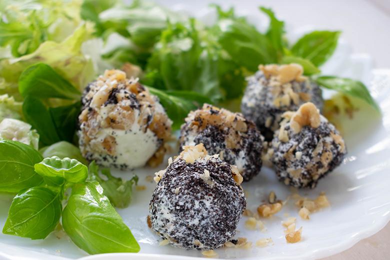 Frischkäsekugeln mit Feta