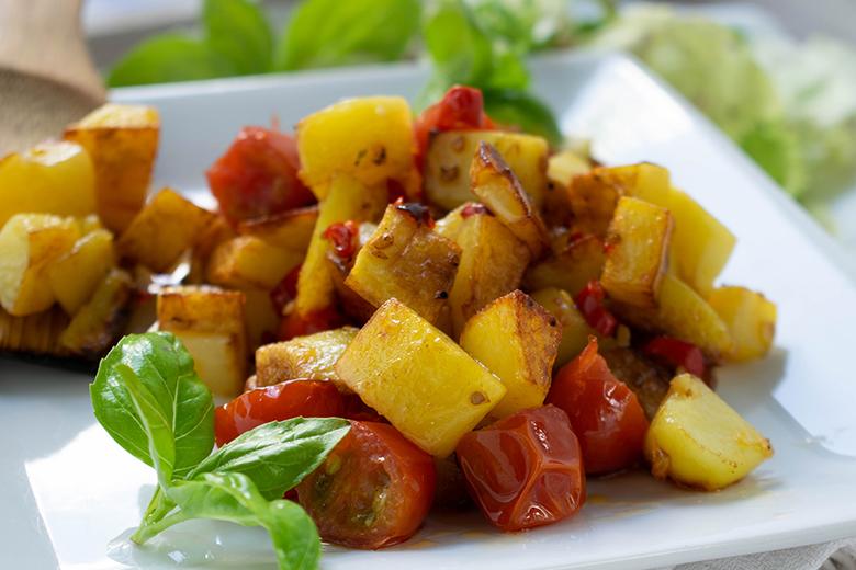 Chilikartoffeln mit Tomaten