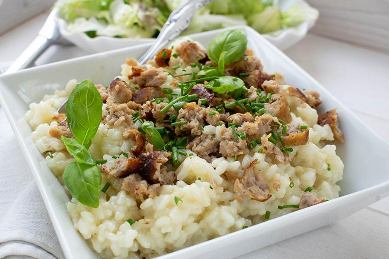 Risotto mit Wurstbrät