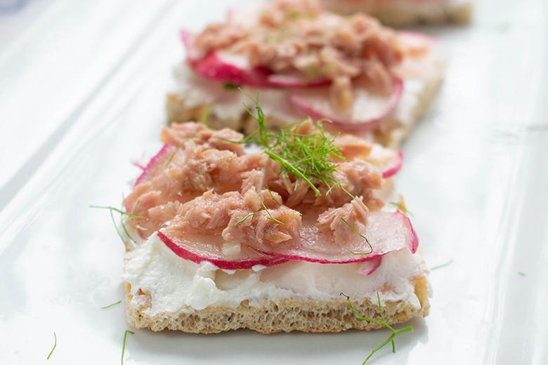 Partyhäppchen mit Thunfisch