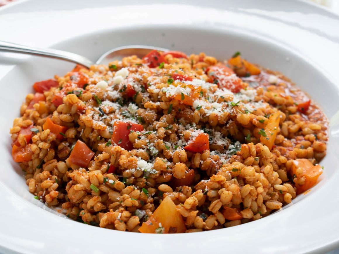 Veganer Graupenrisotto
