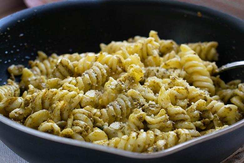 Pasta mit Mandelpesto
