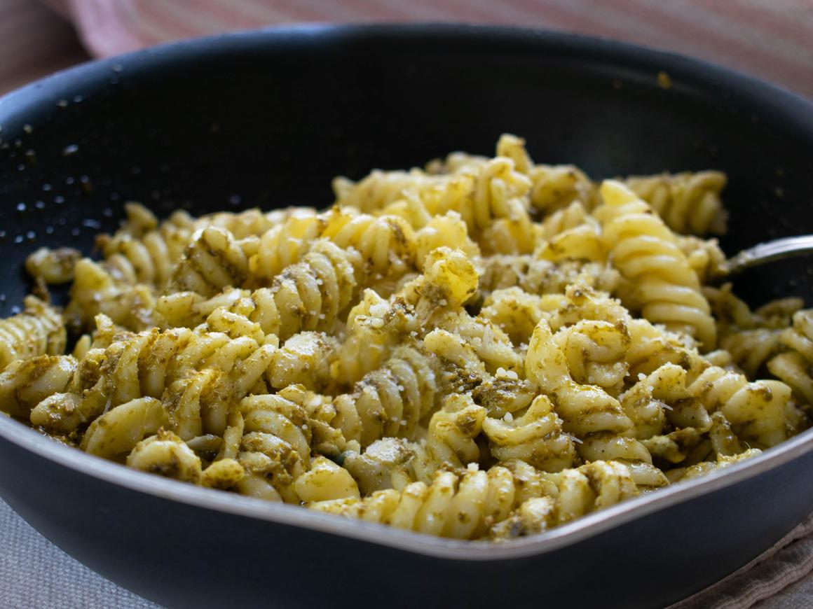 Pasta mit Mandelpesto