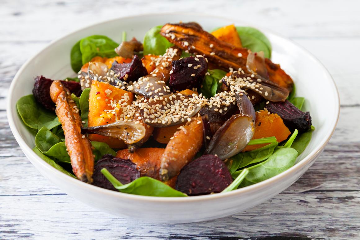 Salat mit Wurzelgemüse