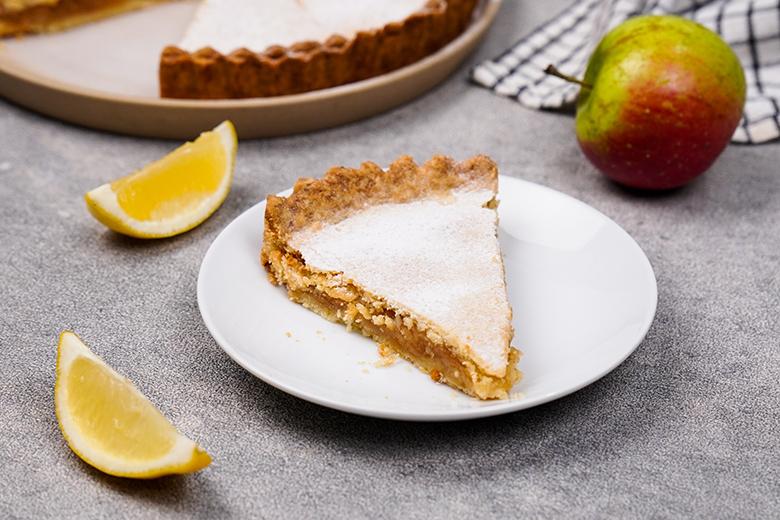 Gedeckter Apfelkuchen