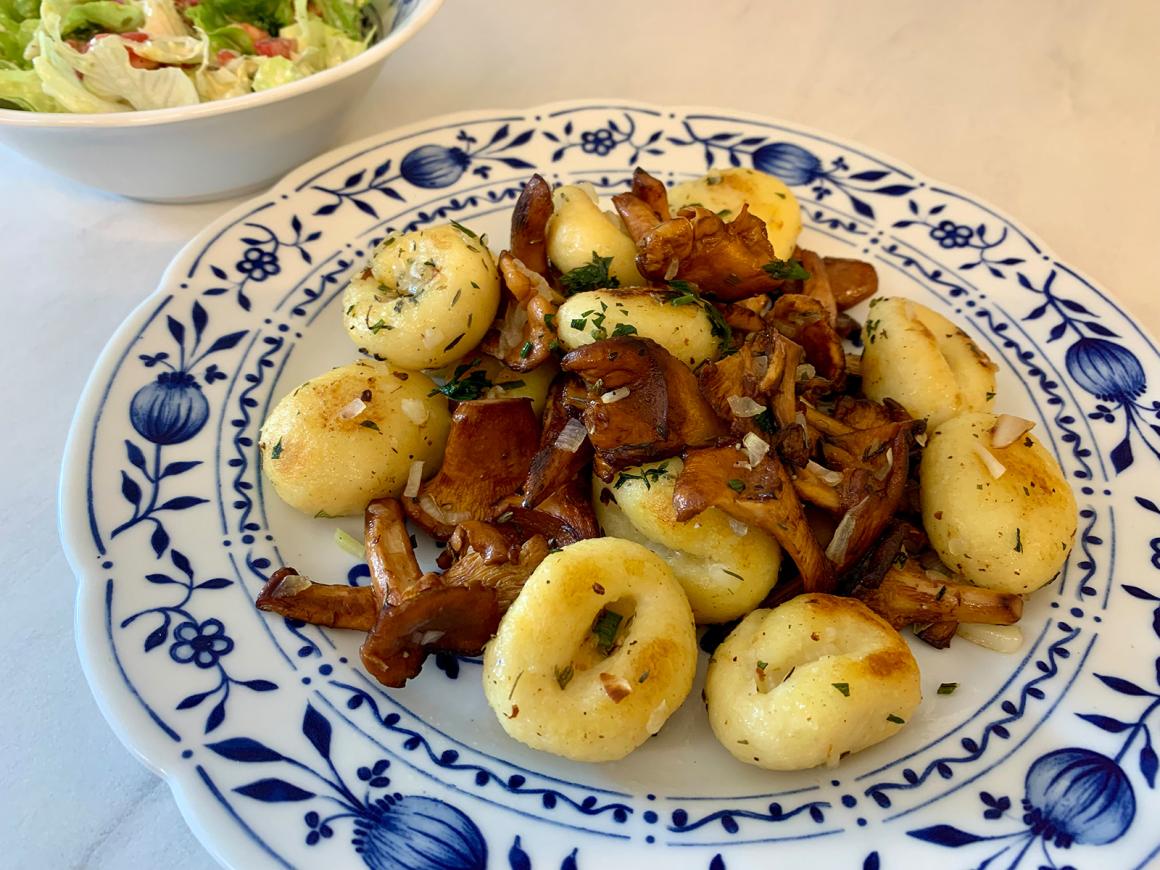 Gnocchi - Kartoffelnocken mit Pfifferlingen