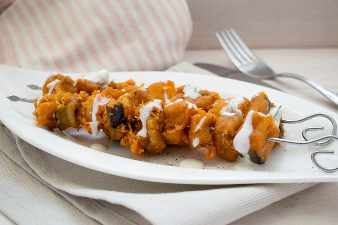 Auberginen-Spieße