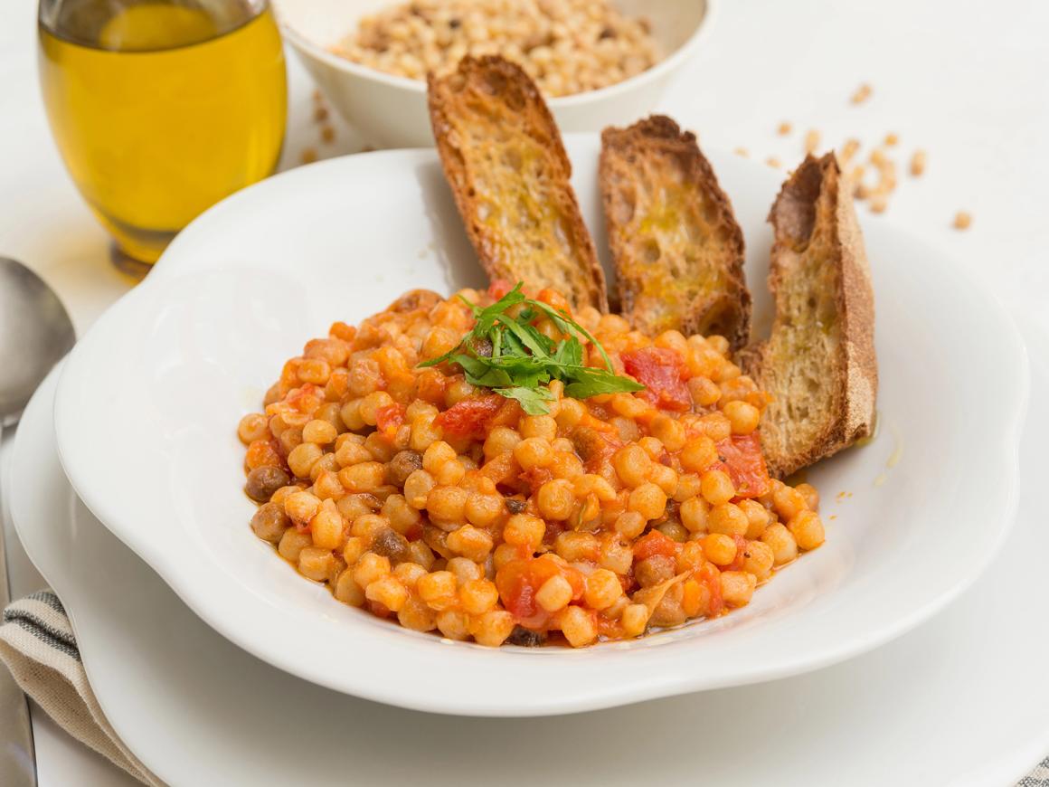 Fregola Sarda mit Tomaten
