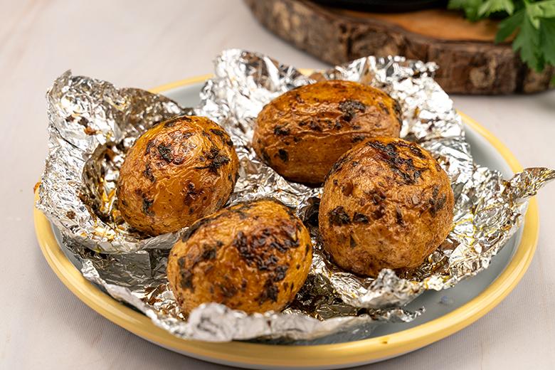 Folienkartoffel aus der Heißluftfritteuse
