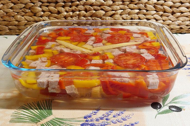 Fleischsulze mit Dosenfleisch