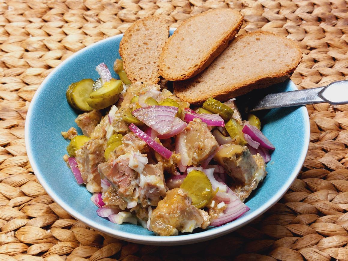 Schweinebraten mit Wasabi-Dressing