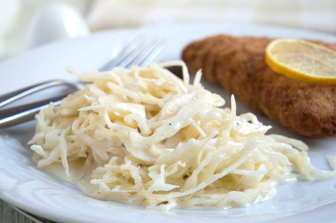 Krautsalat mit Sahne